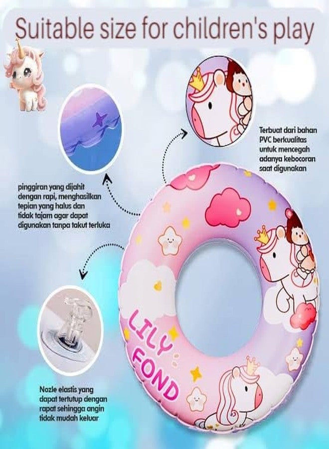 AMYCAUR Baby Swimming Tube | Inflatable Float Children's Swimm-ing Ring | Swimming Seat Toddler, Toddler Pool Swimm-ing Ring for Kids | Summer Water Toy for Kids (Unicorn) - Image 3